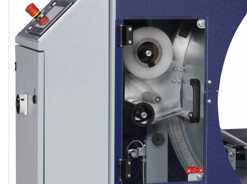 robopac machine horizontale film etirable manuelle compacta 4 pedale start stop